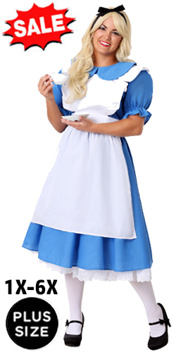 1X 2X 3X 4X 5X 6X Plus Size Alice Costume