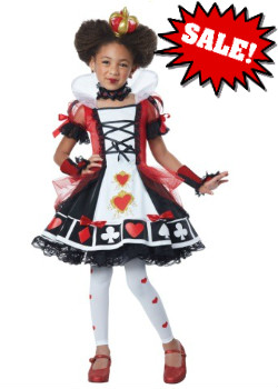 child deluxe queen of hearts child costume