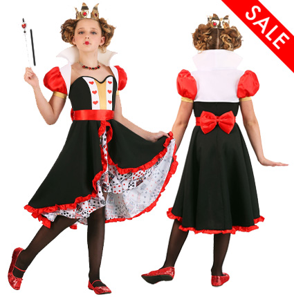 child Frilly Queen of Hearts Dress