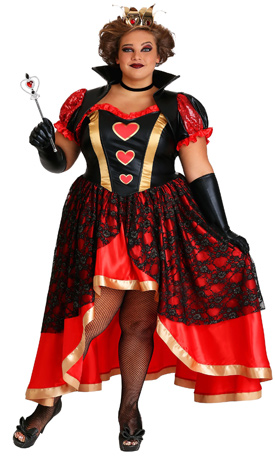 Dark Queen of Hearts Costume Women's Plus Size