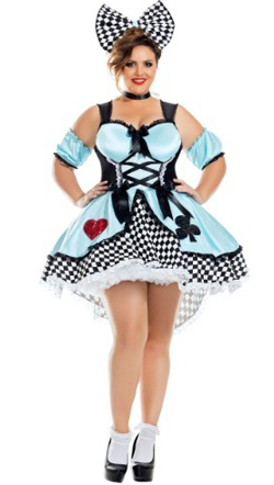1X 2X Flirtatious Alice Plus Size Costume