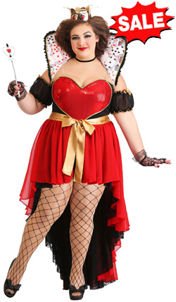 Plus Size Sparkling Queen of Hearts