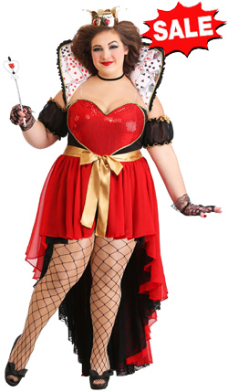 Plus Size Queen of Costumes on Sale! | Queen of Hearts Costume Ideas for Full Figured Women | Queen of Hearts Costumes for Halloween