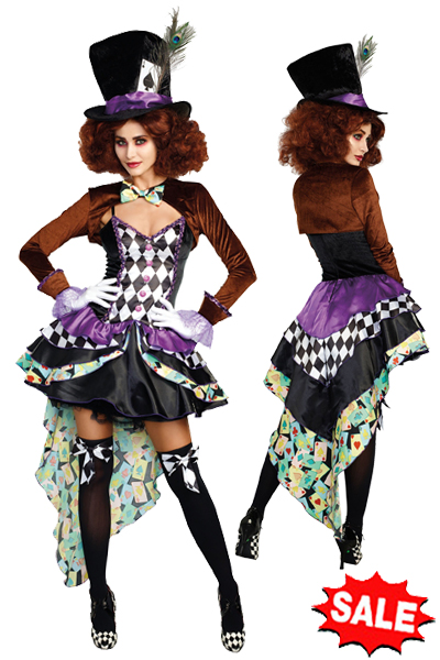 Female Mad Hatter Halloween Costume