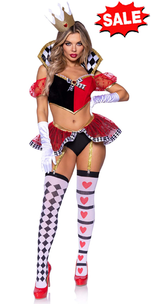 Leg Avenue's Sexy Royal Queen of Hearts Halloween Costume