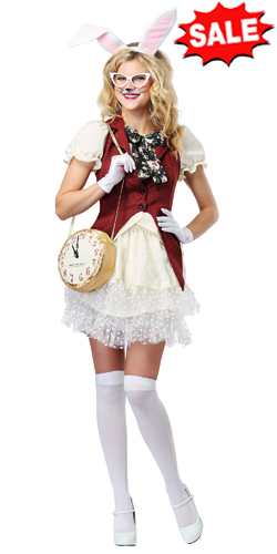 Women's White Rabbit Costume